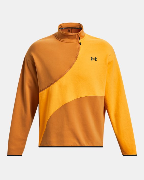Men's UA Unstoppable Fleece ½ Zip in Orange image number 5